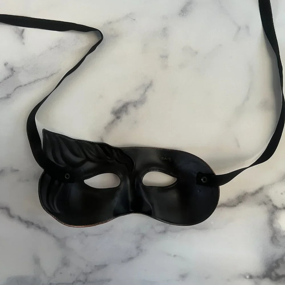 L'Atelier Pirate Vintage Masquerade Venetian Eye Mask, Gold/Silver